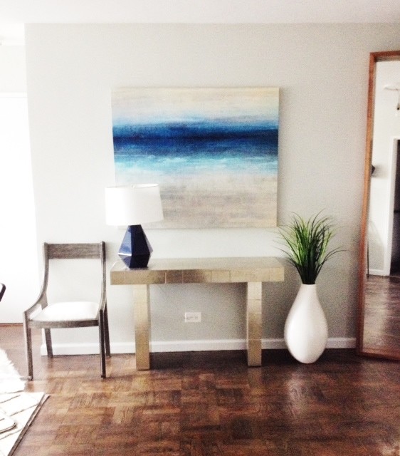 Inspiration for a modern entryway remodel in Seattle