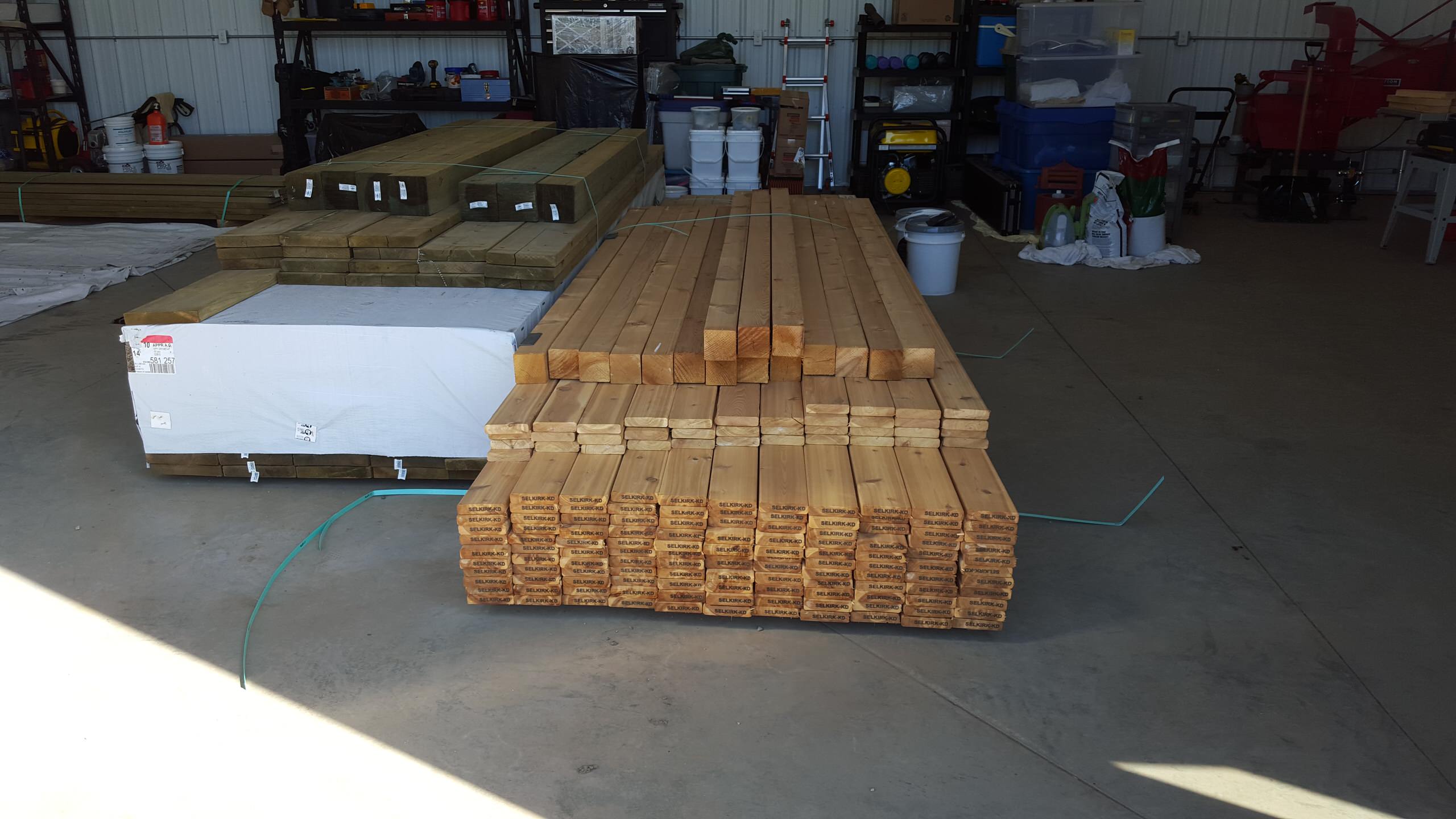 Cedar Deck Staining with Sansin, Redwater