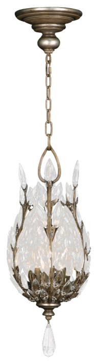 Fine Art Lamps Crystal Laurel Silver Lantern