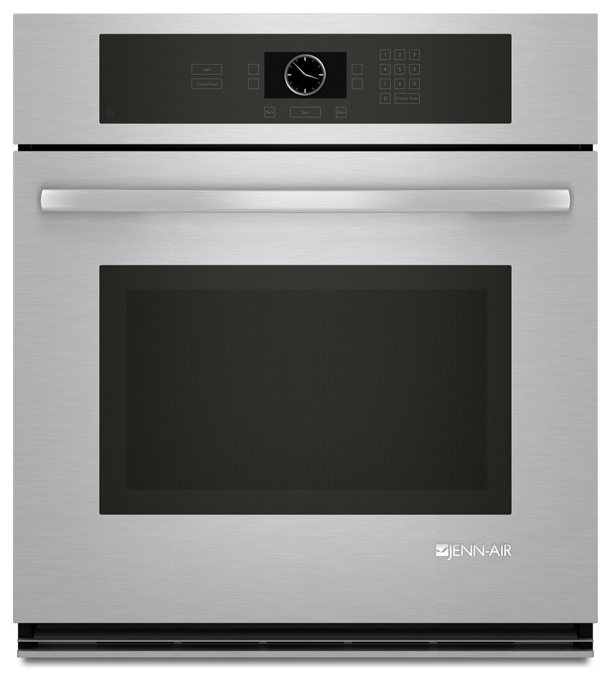 Jenn-Air 27" Single Electric Wall Oven, Stainless/blk | JJW2327WS