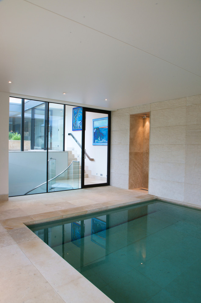Inspiration for a contemporary pool in London.