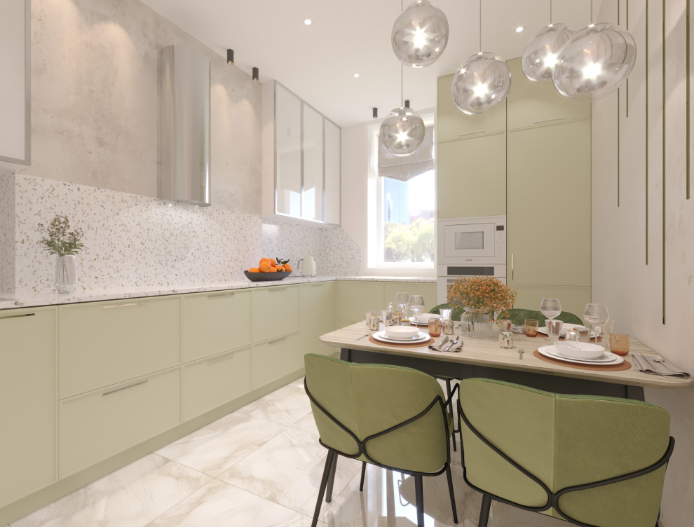 Дизайн-проект  интерьера трехкомнатной квартиры в стиле Контемпорари...