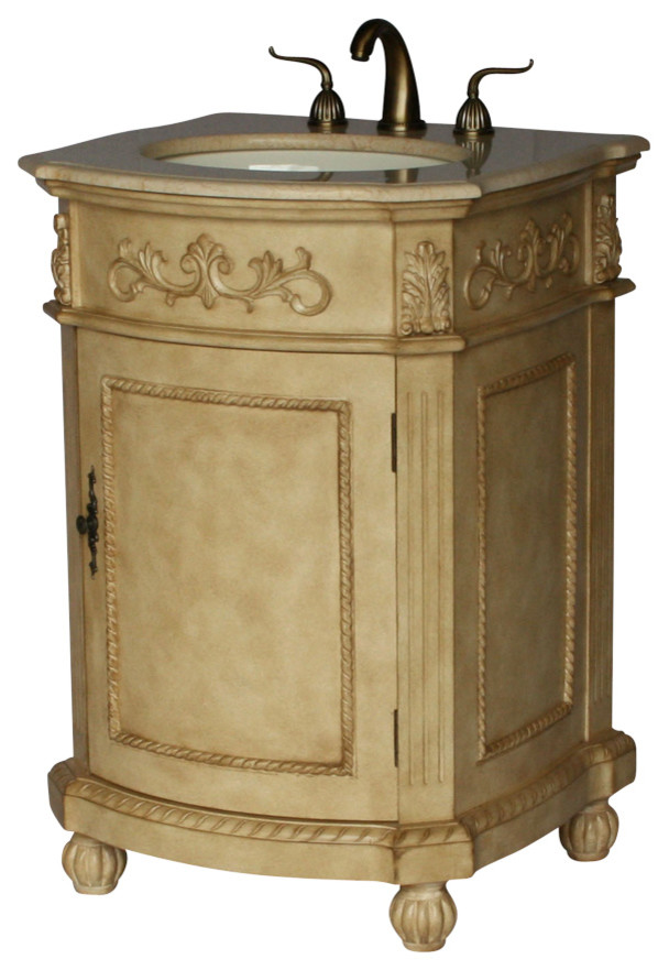 24-Inch Antique Style Single Sink Bathroom Vanity Model 2613-B ...