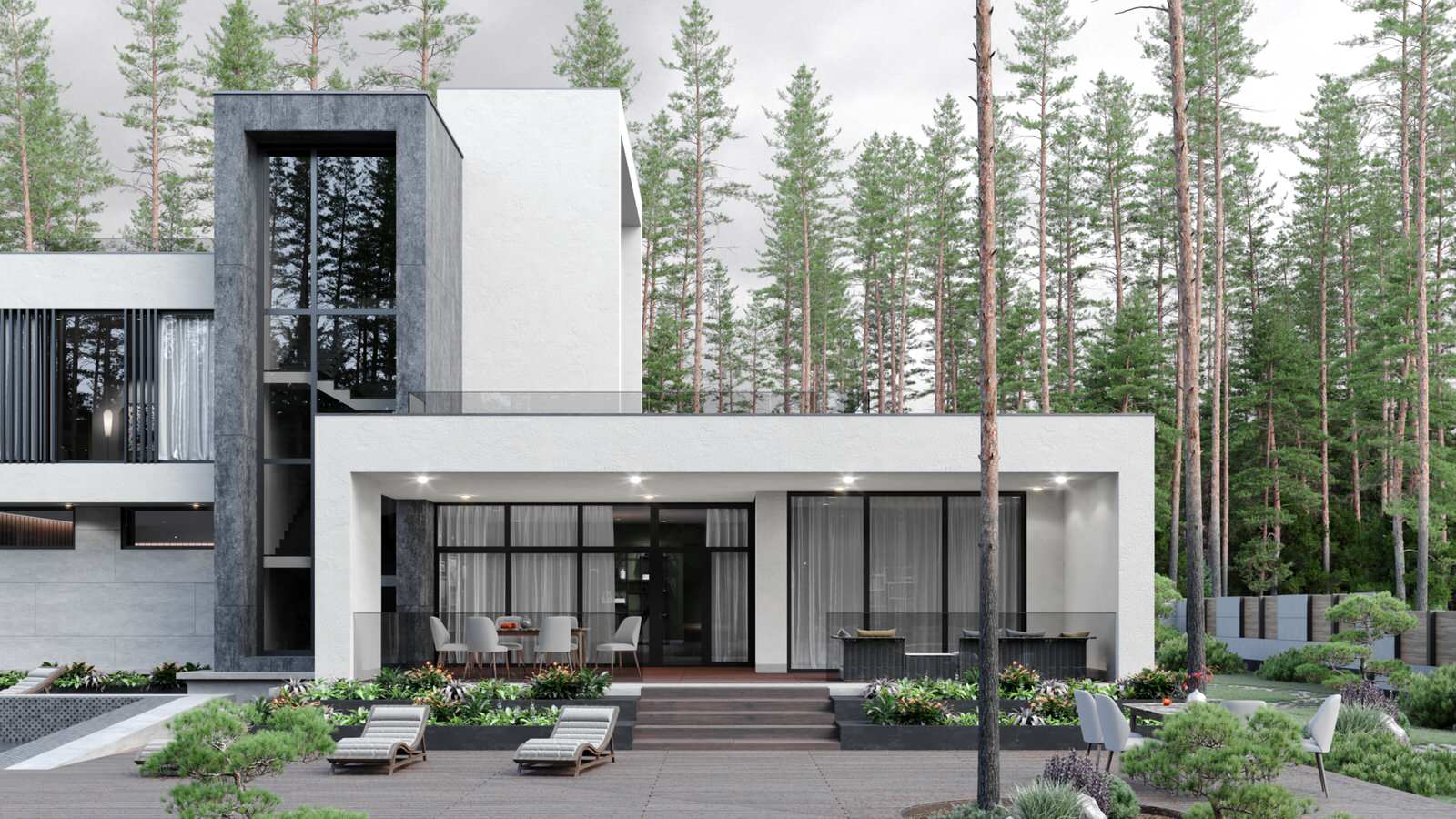 Дом в стиле минимализм 282 м. кв