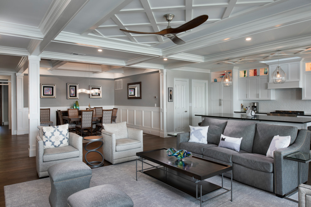 Inspiration for a transitional living room remodel in Atlanta