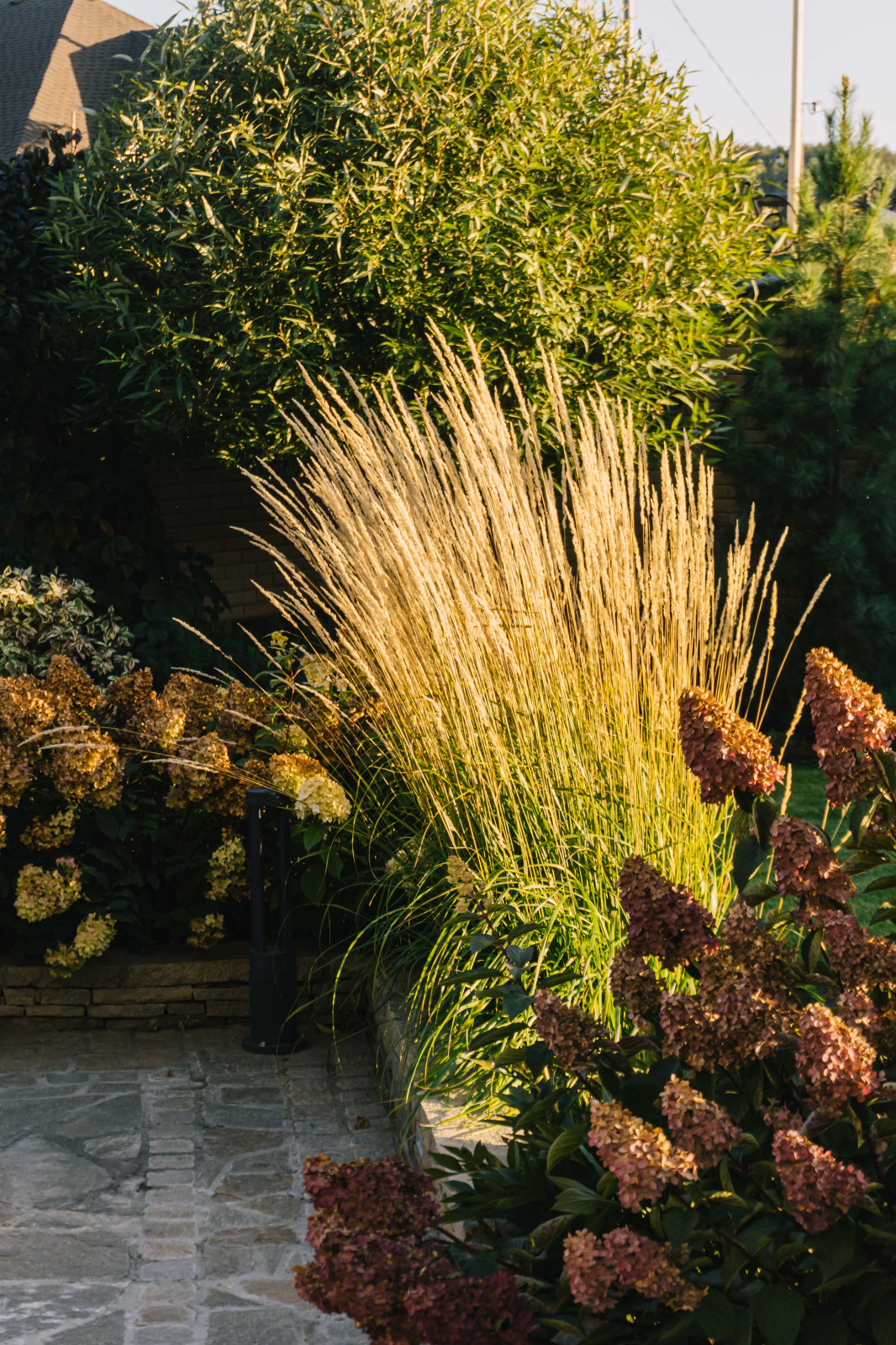 Сад с подпорными стенами