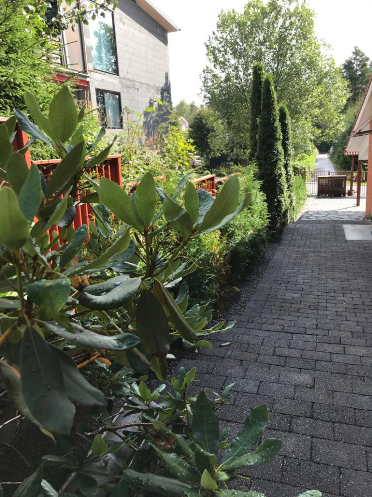 гравийный сад "История на склоне"