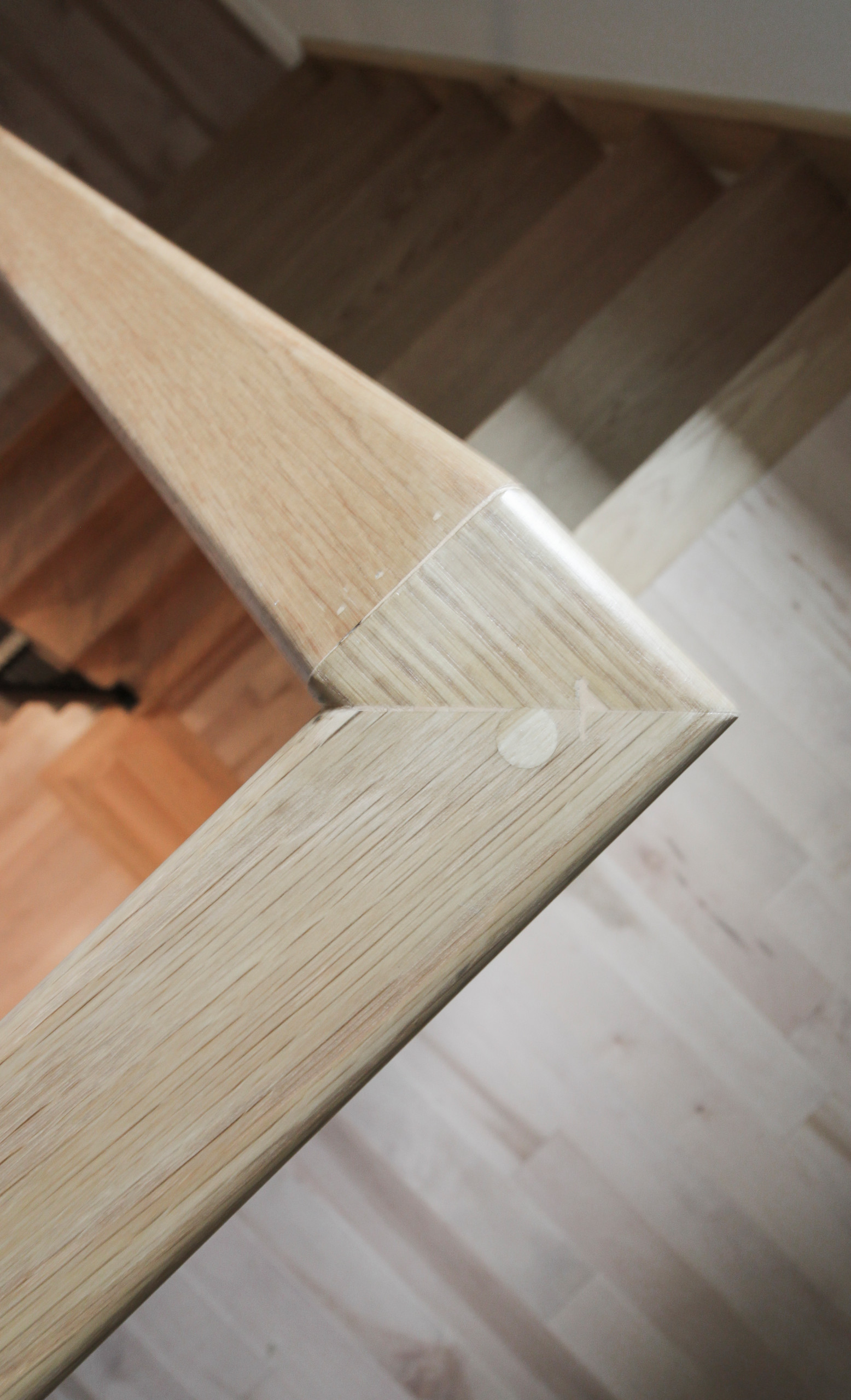 71_Modern/Neutral Hickory Stairs with Horizontal Balustrade, Bethesda MD 208177