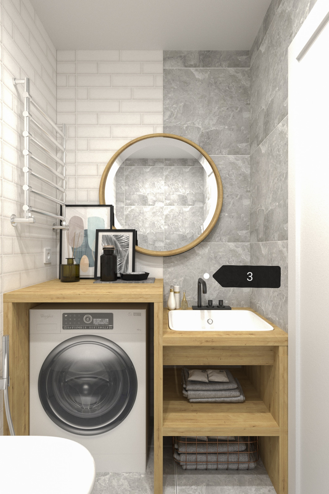 Дизайн-проект тумбы для ванной