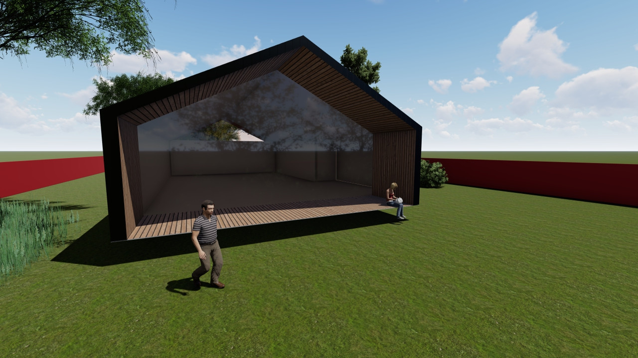 Дом у березы