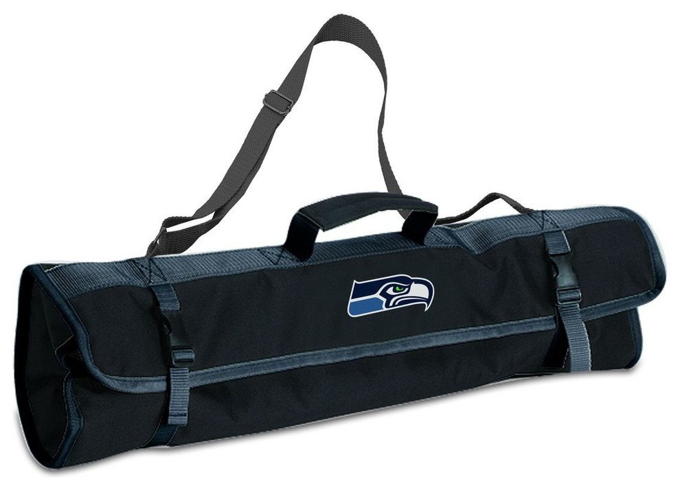 Seattle Seahawks 3-pc BBQ Tote in Black
