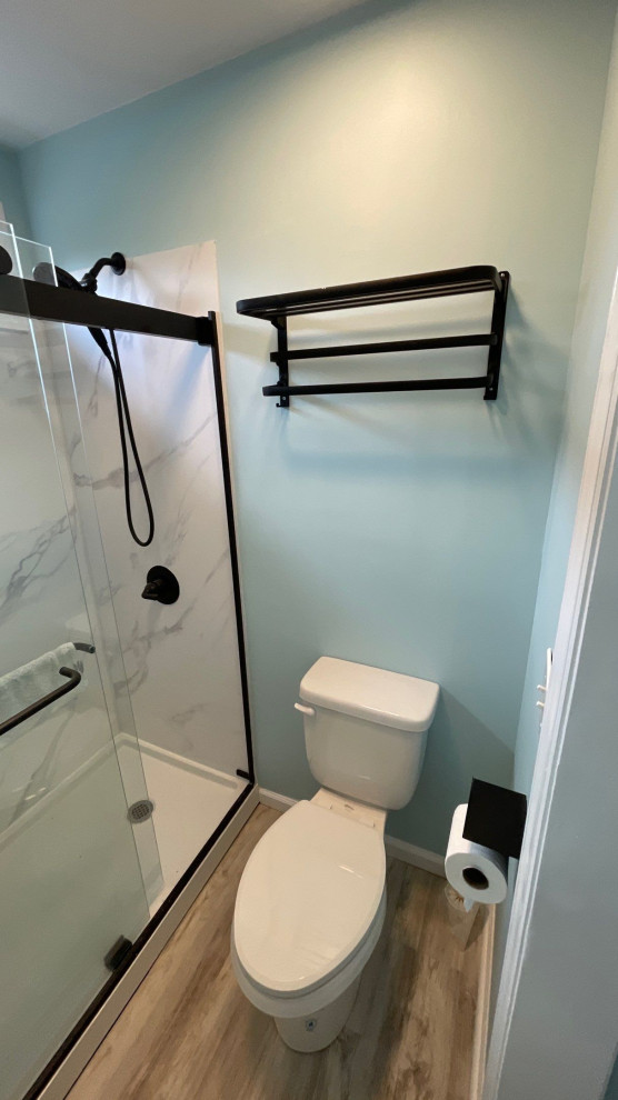 Tub to shower.