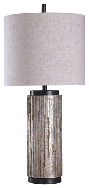 Hala Table Lamp Black Silver, Table Lamps Black And Silver
