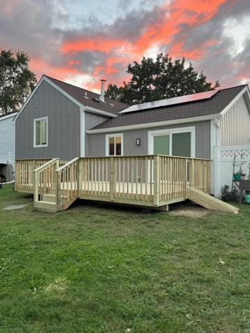 Pressure Treated Lumber Deck