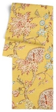 Delicate Yellow Floral Table Runner