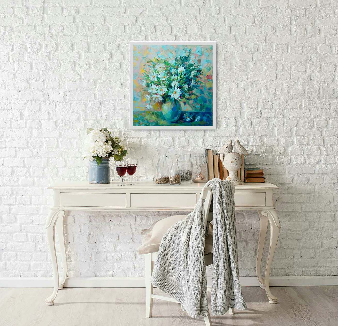 "Цветы любви", 50*50. Холст, масло.