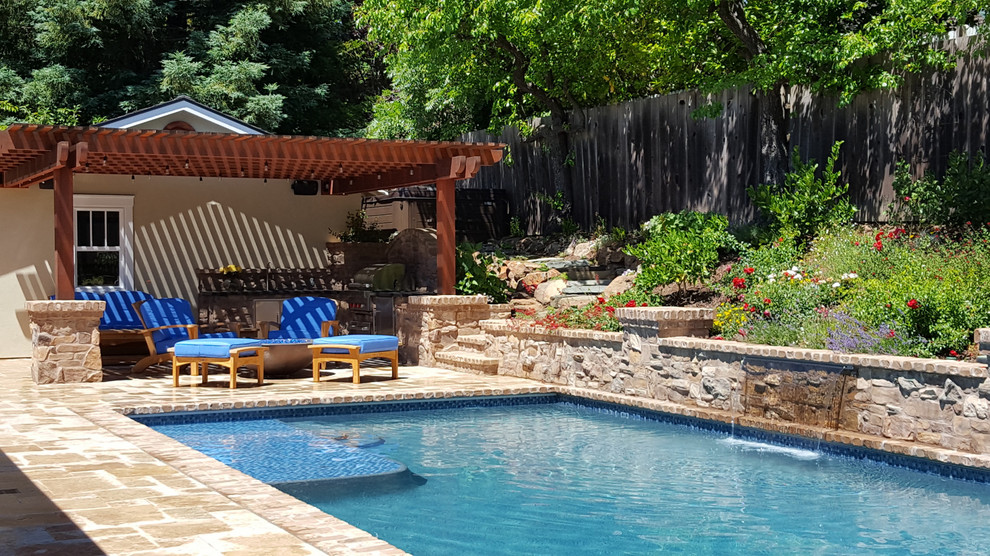 Design ideas for a country pool in Boise.