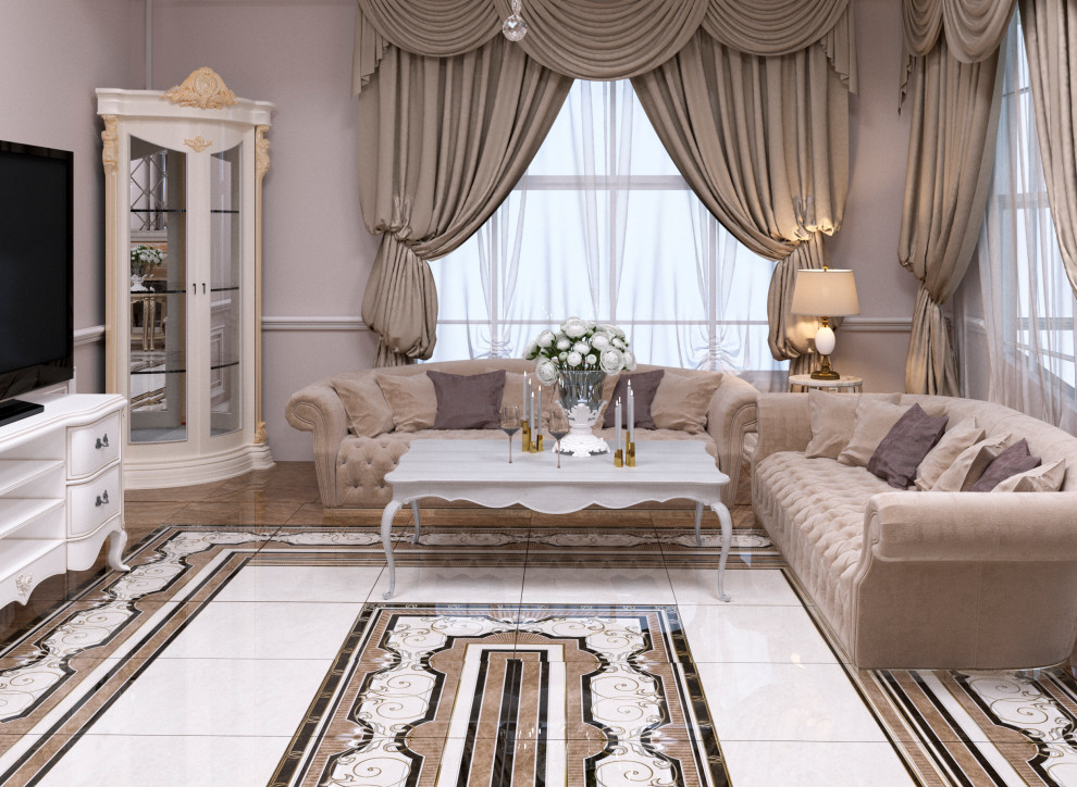 Дизайн каминной в классическом стиле