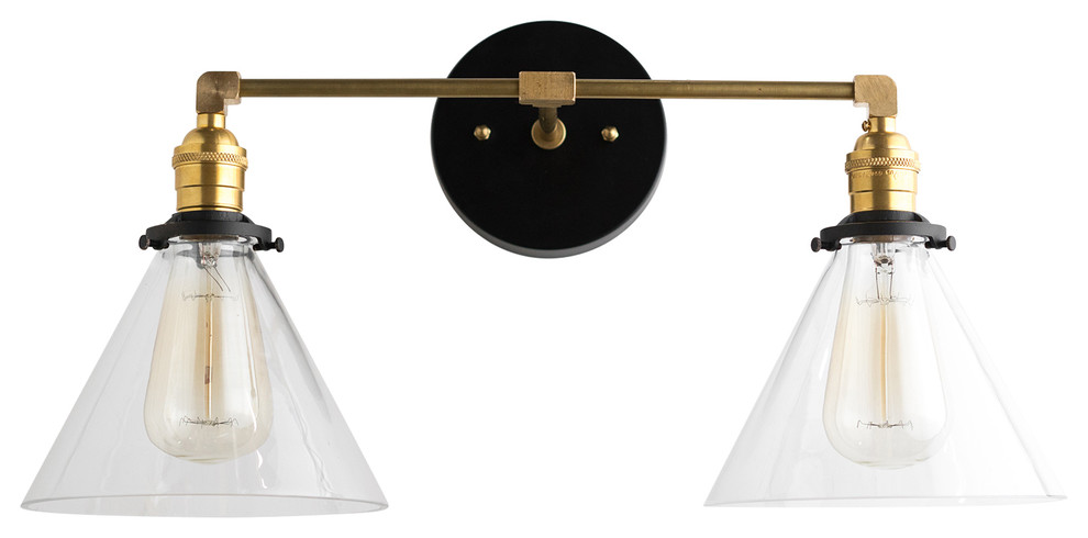 Modern Industrial Edison Bulb Vanity Light - Industrial - Bathroom ...