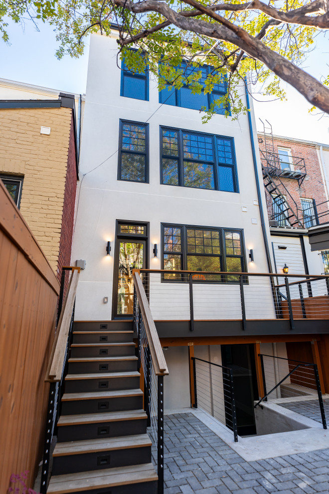 Eclectic Townhome City Scape