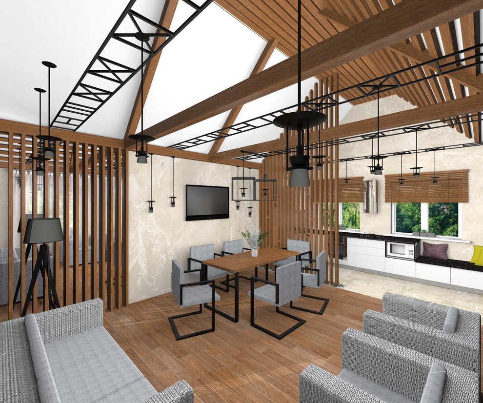 Дизайн-проект летнего домика в городе Чапаевск.