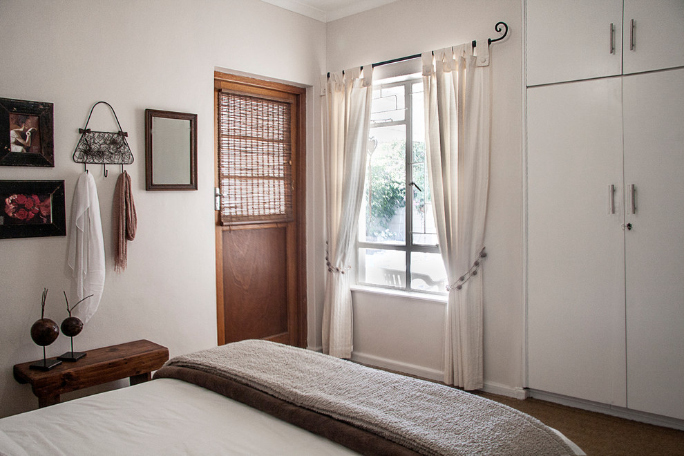 Foto di una camera da letto bohémian di medie dimensioni