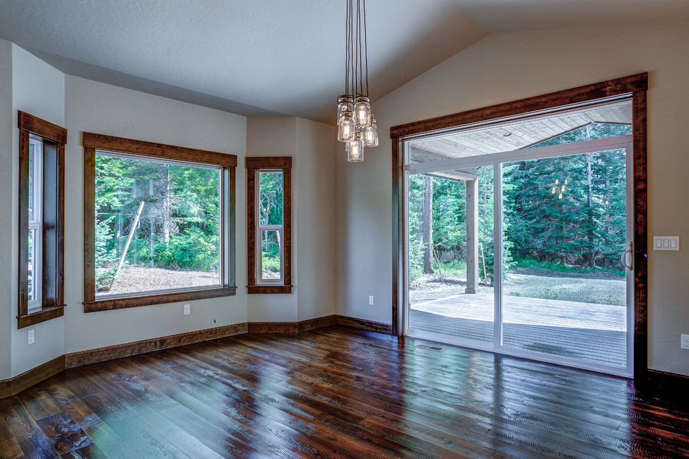 Home design - rustic home design idea in Seattle