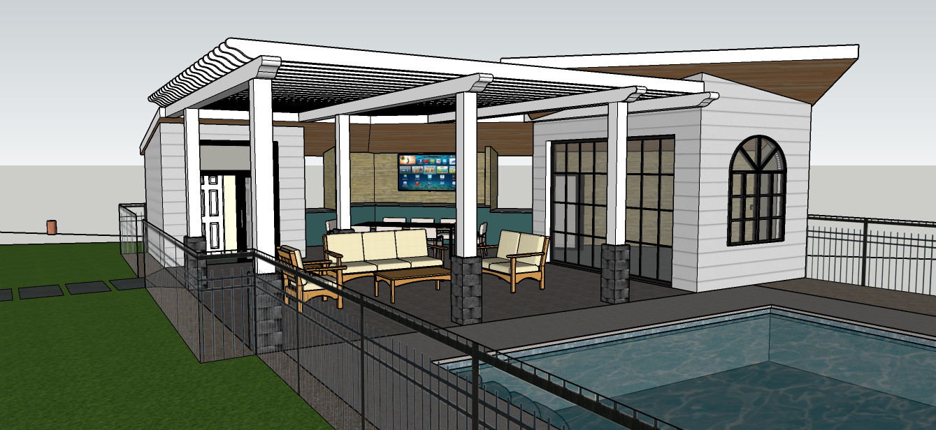 Pool and Pool House