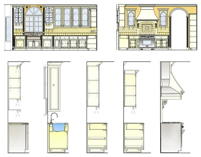 Kitchen eclectic-interior-elevation