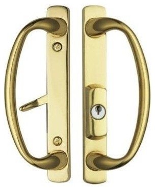 Charlotte Offset Keylocking Sliding Door Handle With 3/4" Offset Keylock