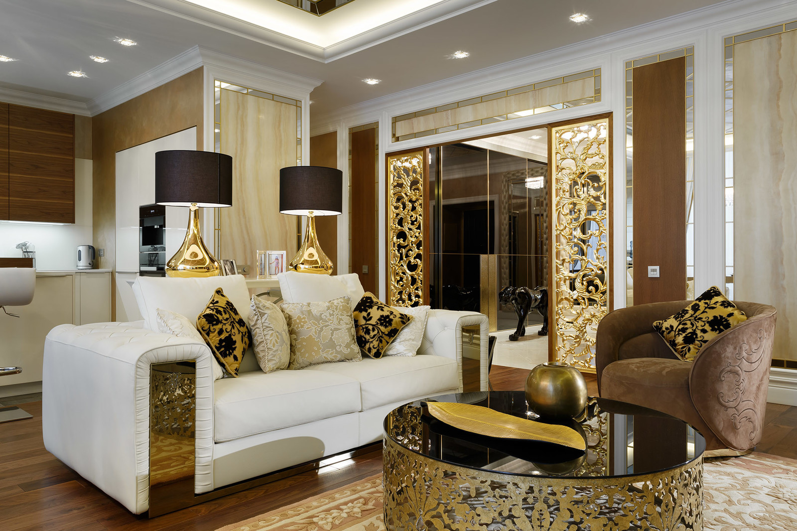 Квартира в клубном жилом комплексе на Крестовском острове в Санкт-Петербурге.