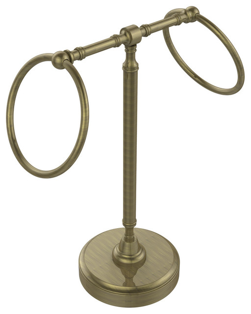 Vanity Top 2 Towel Ring Guest Towel Holder Traditional Towel Rings