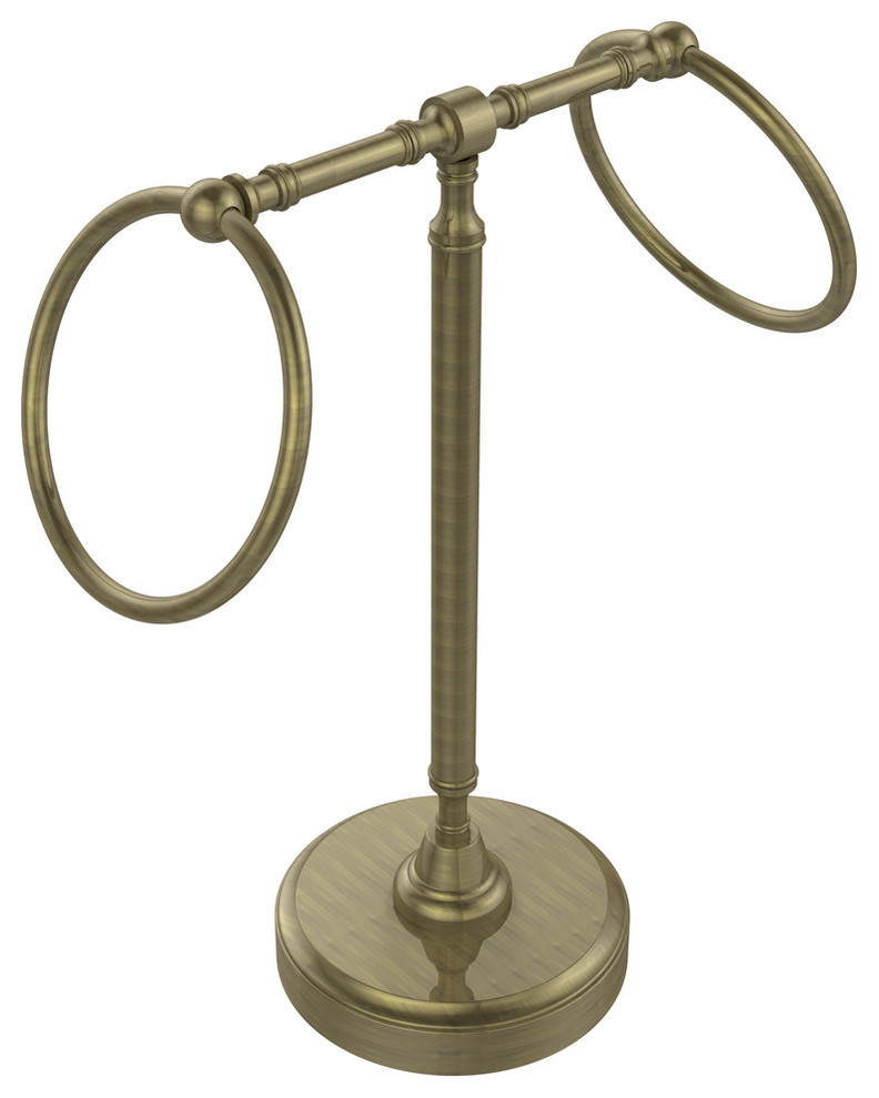 Vanity Top 2 Towel Ring Guest Towel Holder Traditional Towel Rings