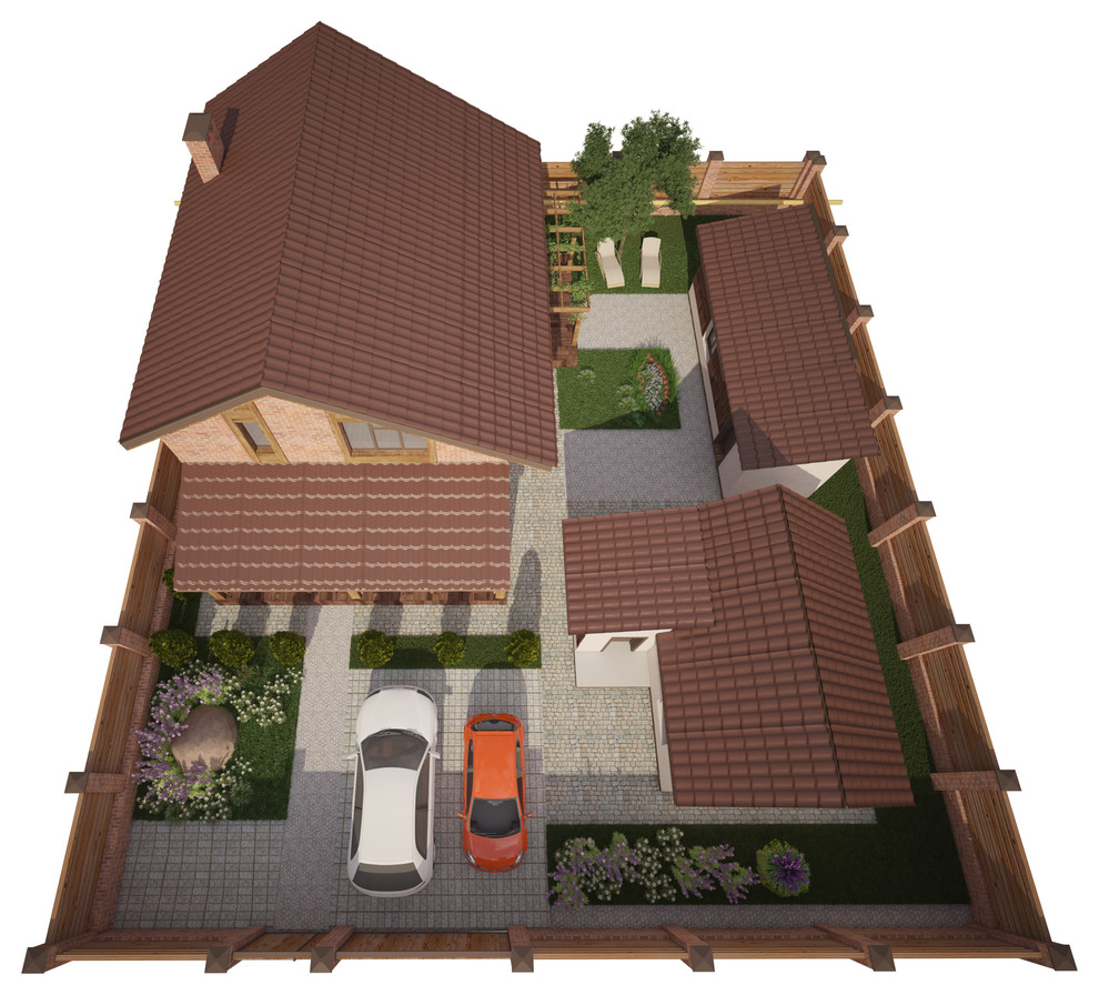 Одноэтажный дом с мансардой в г. Краснодар.