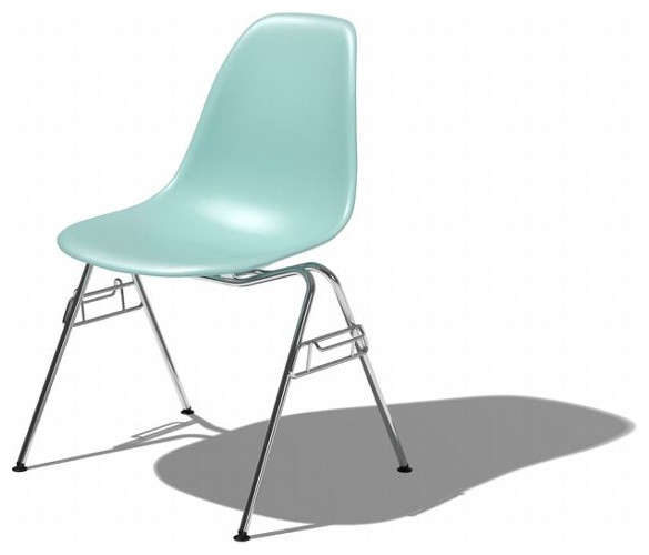 Eames Molded Plastic Stacking Side Chair-DSS