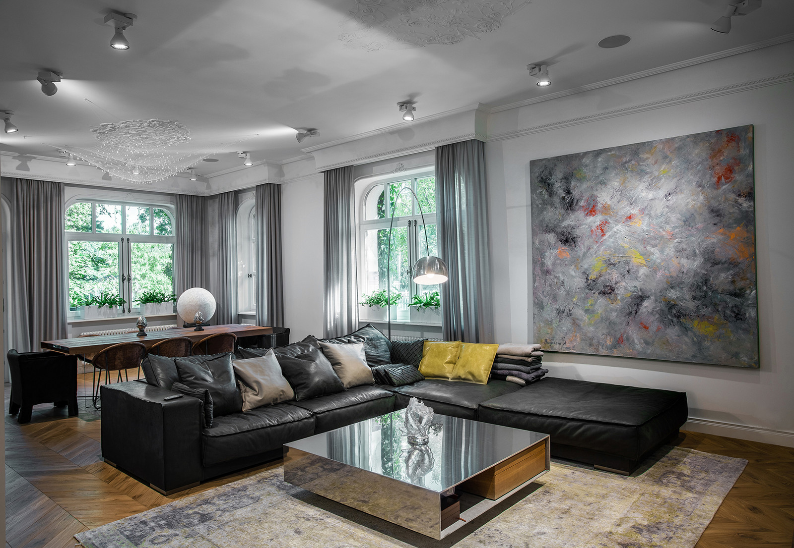 интерьер частного загородного дома