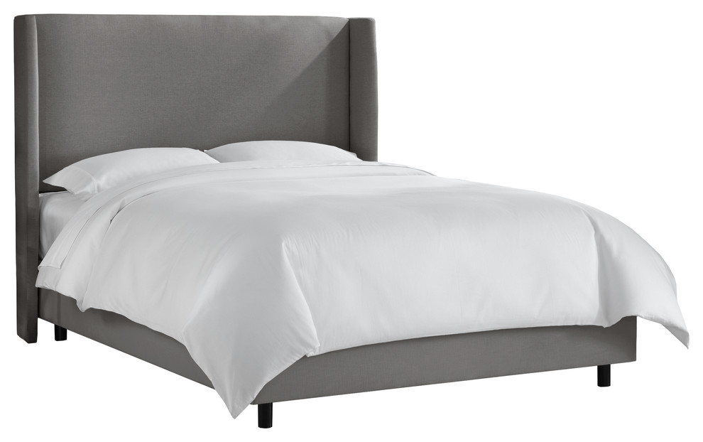 Serena Wingback Bed Linen Gray, Skyline Furniture Headboard Instructions