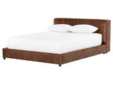 Aidan Low Profile Upholstered Platform Bed Frame - Transitional - Panel ...