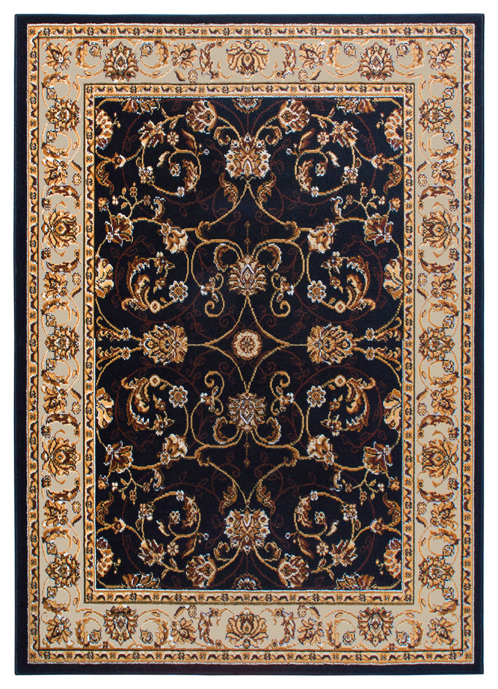 Home Dynamix Premium Muse Area Rug 21 X35 Decorative Ebony Ivory