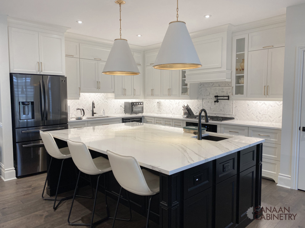 Inspiration for a transitional kitchen remodel in Toronto