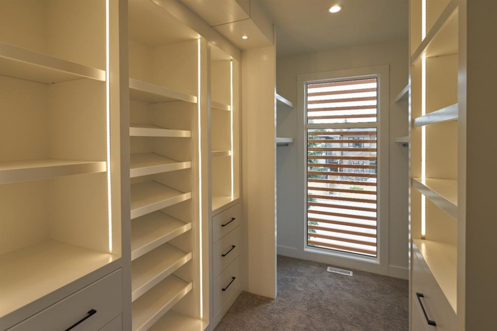 Inspiration for a modern home design remodel in Calgary