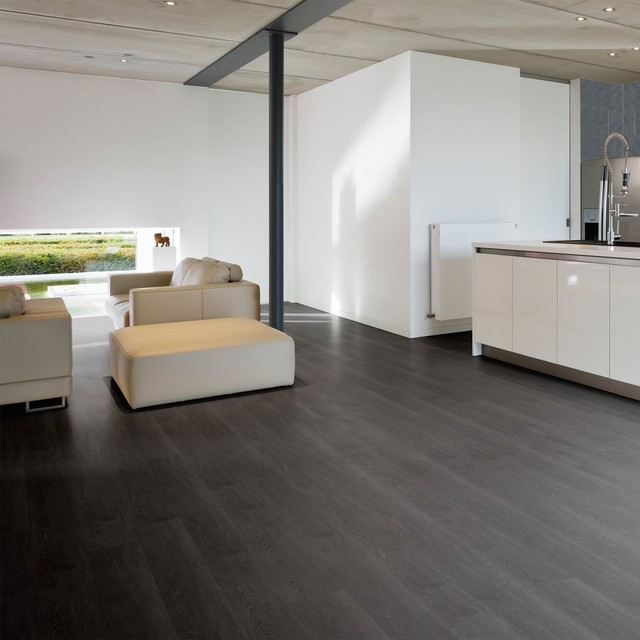 Aqua Step Anthracite Oak V4 Waterproof Flooring Contemporary