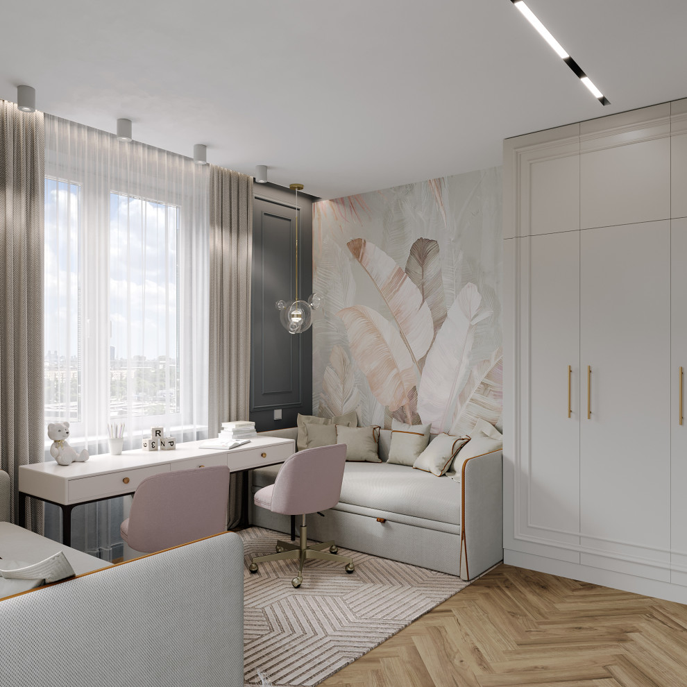 Детская комната в стиле неоклассика ЖК "Родной город"