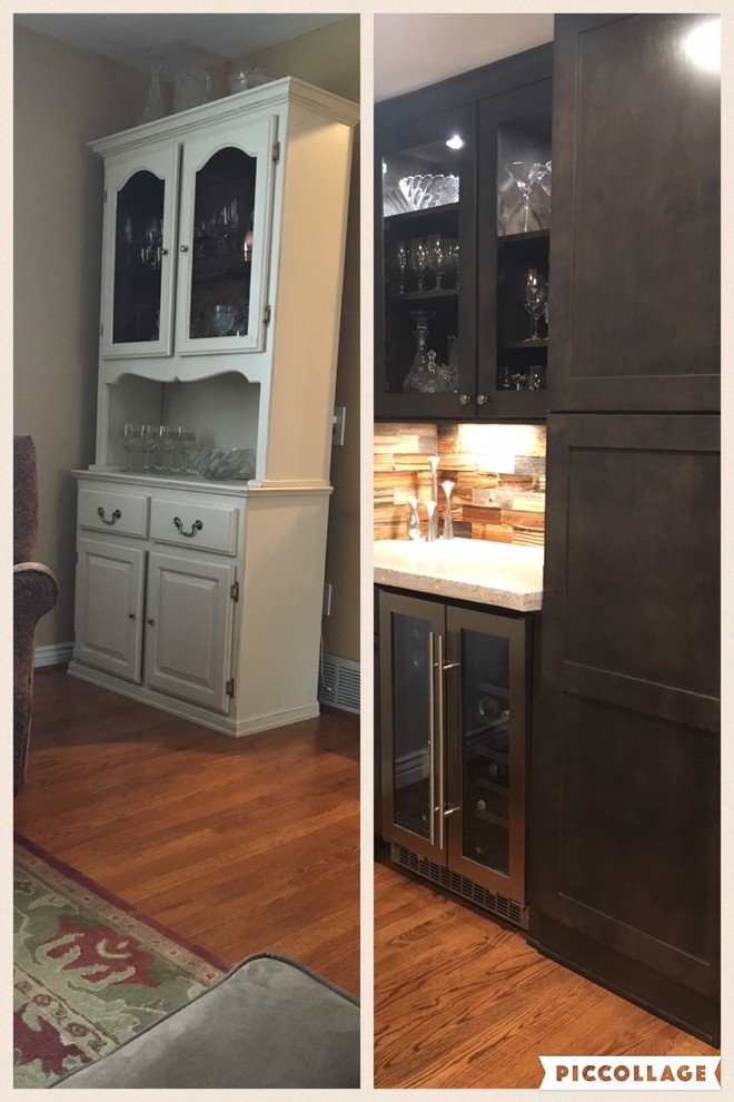 Transitional kitchen photo in Denver
