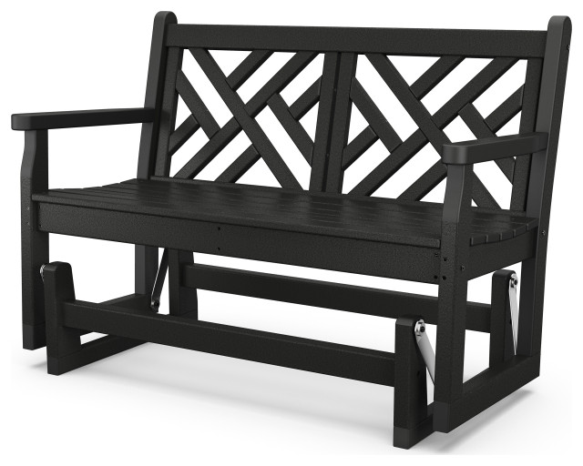 black porch glider