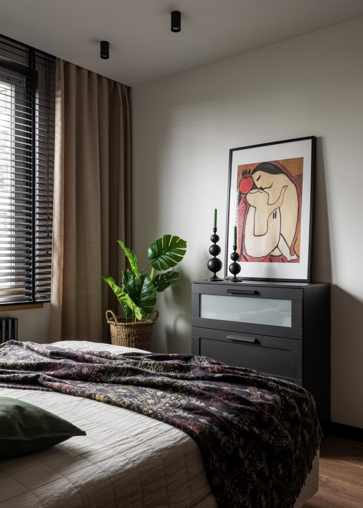 Квартира с голубой кухней и детской с шалашом