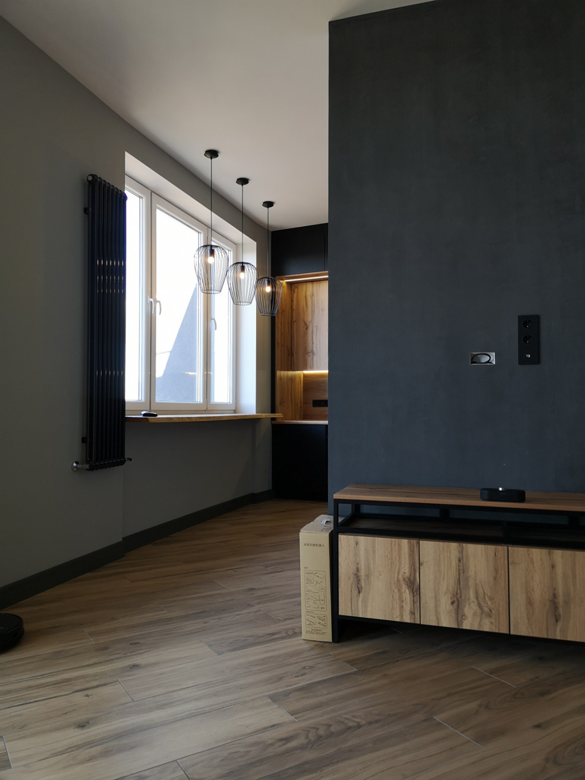 Интерьер  квартиры со сложной планировкой