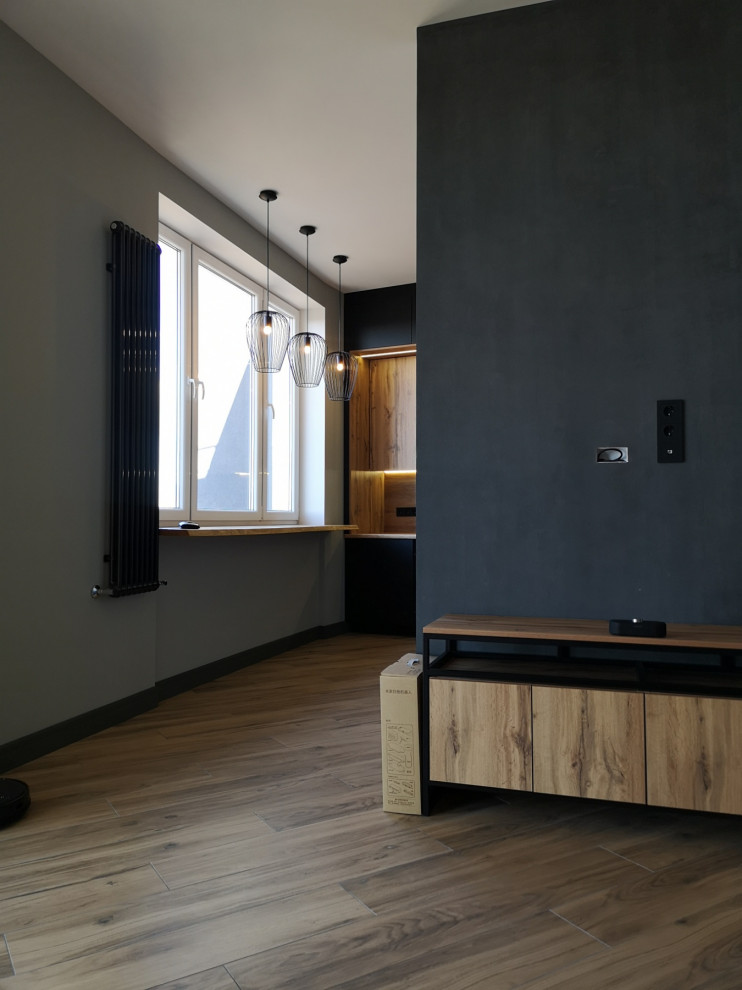 Интерьер  квартиры со сложной планировкой