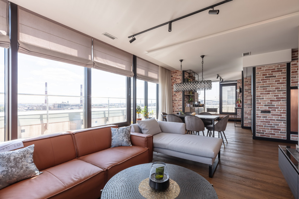 Пентхаус в стиле лофт реализация