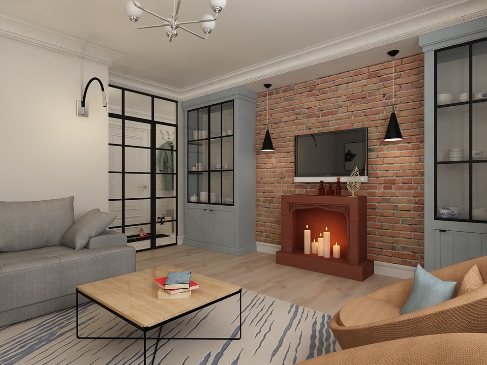 Квартира с камином